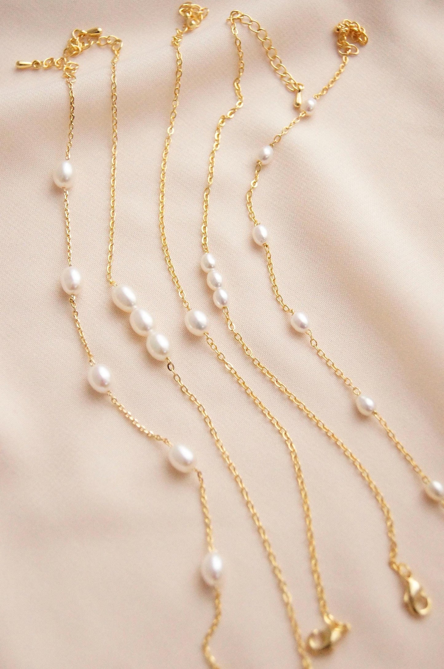 Braut Armband mit Süßwasserperlen