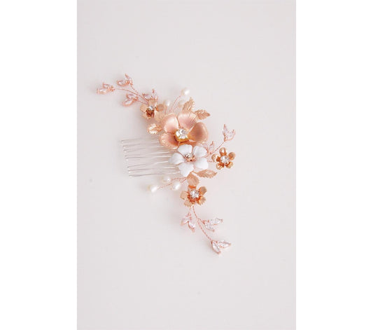 Bijoux de cheveux avec oxydes de zirconium et perles d'eau douce