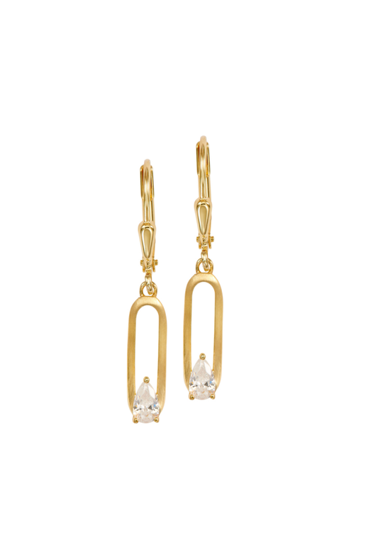 Boucles d'oreilles en argent 925 avec oxyde de zirconium