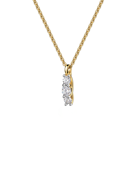 Ohrringe mit Zirkonia 925er Silber/ 333 Gold