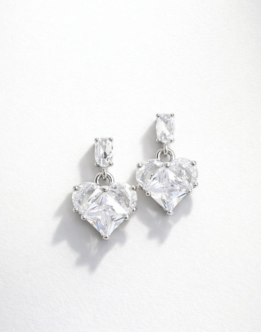 Boucles d'oreilles avec pierres en oxyde de zirconium