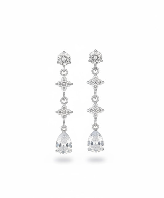 Boucles d'oreilles avec oxyde de zirconium