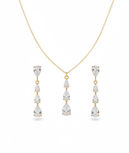 Brautschmuck mit Zirkoniasteinen