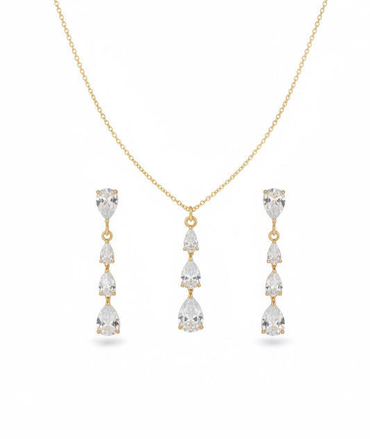 Brautschmuck mit Zirkoniasteinen