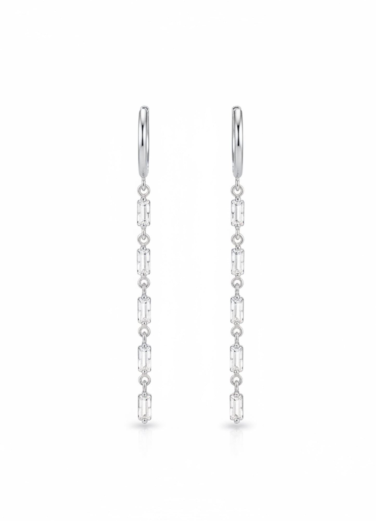 925er Silber Ohrringe mit Zirkoniasteinen