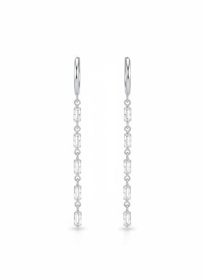 925er Silber Ohrringe mit Zirkoniasteinen