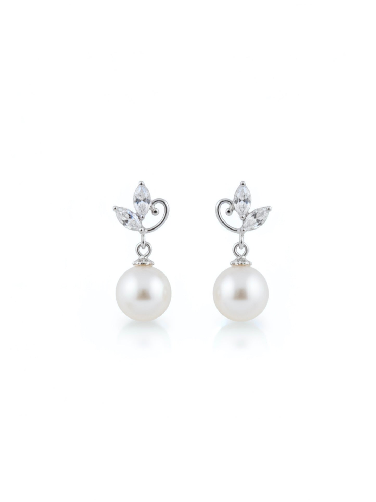 Ohrringe mit Swarovski Perlen und Zirkonia