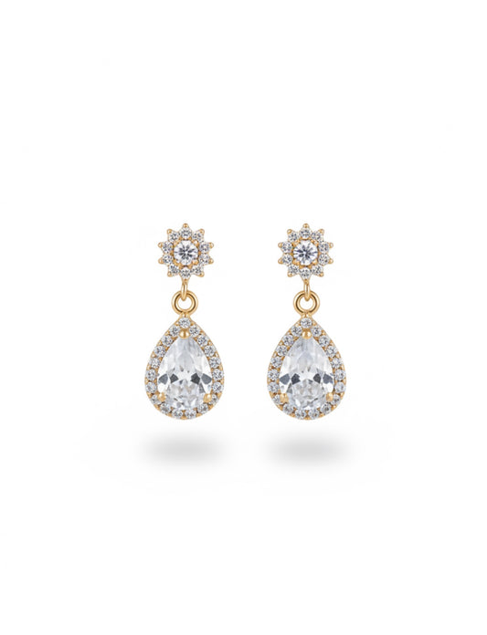 Braut Ohrringe mit Zirkonia