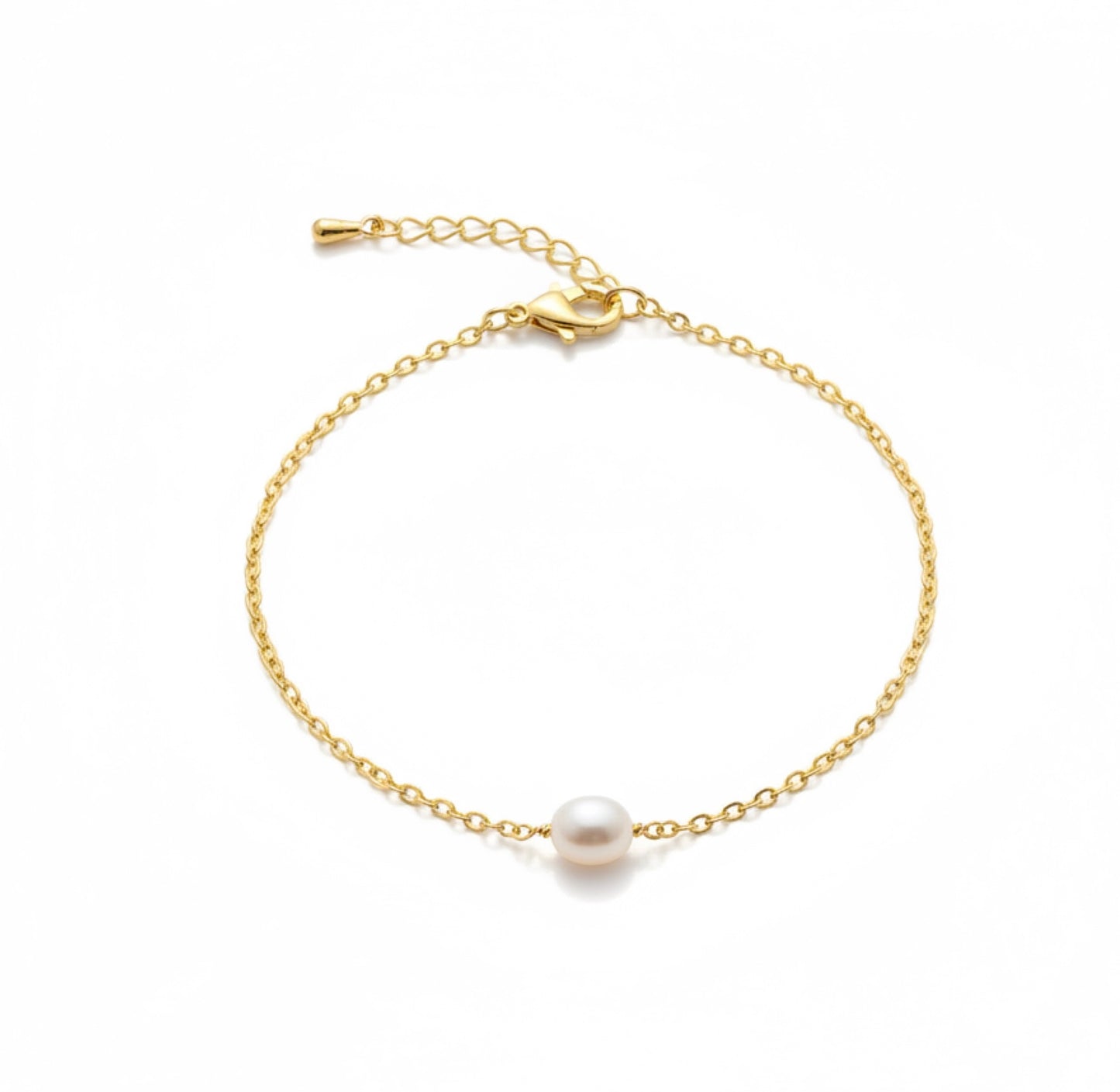 Zierliche Braut Armband mit Süßwasserperle