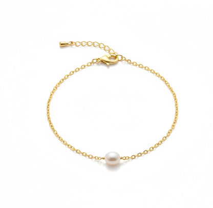 Zierliche Braut Armband mit Süßwasserperle