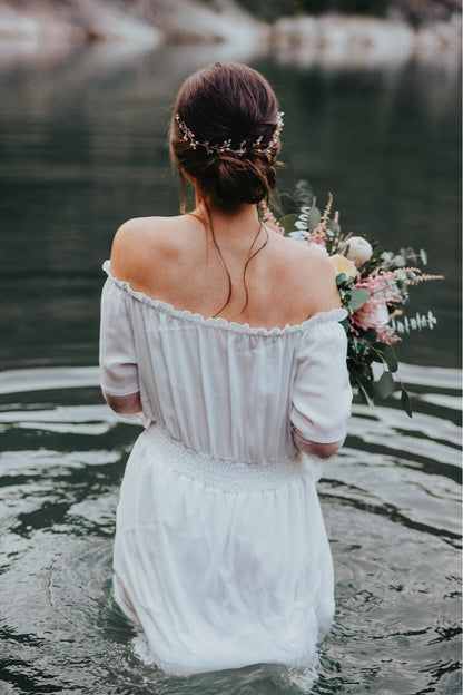 Braut Haarschmuck mit Süßwasserperlen