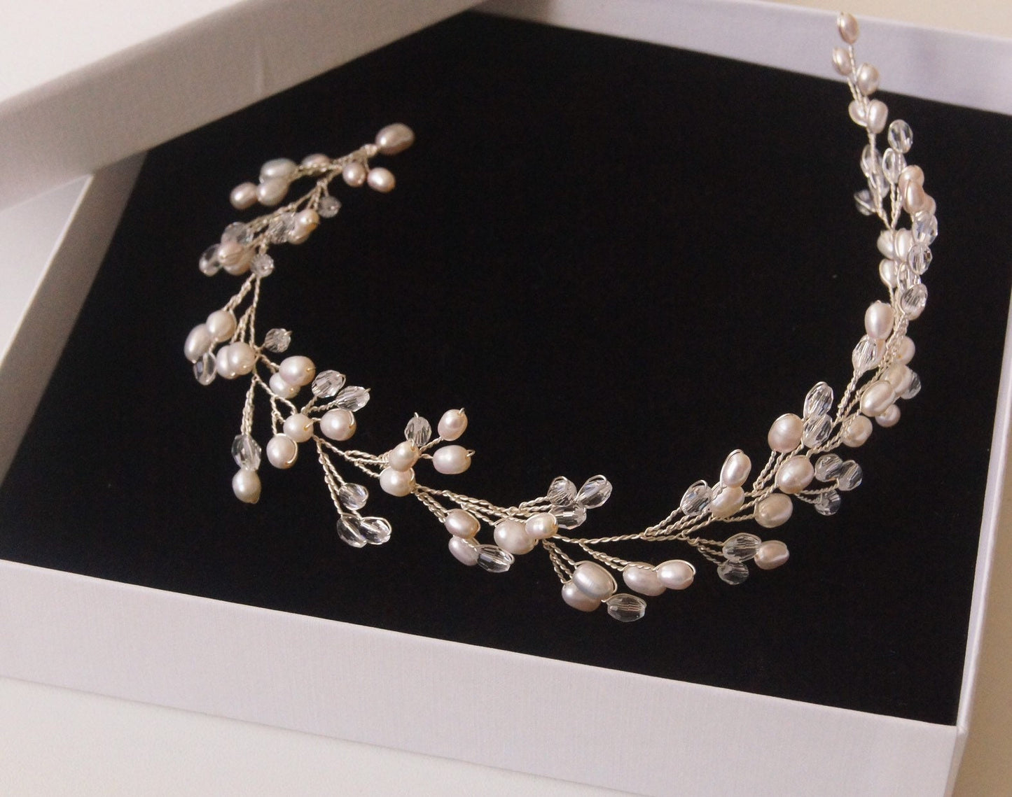 Braut Haarschmuck mit Perlen