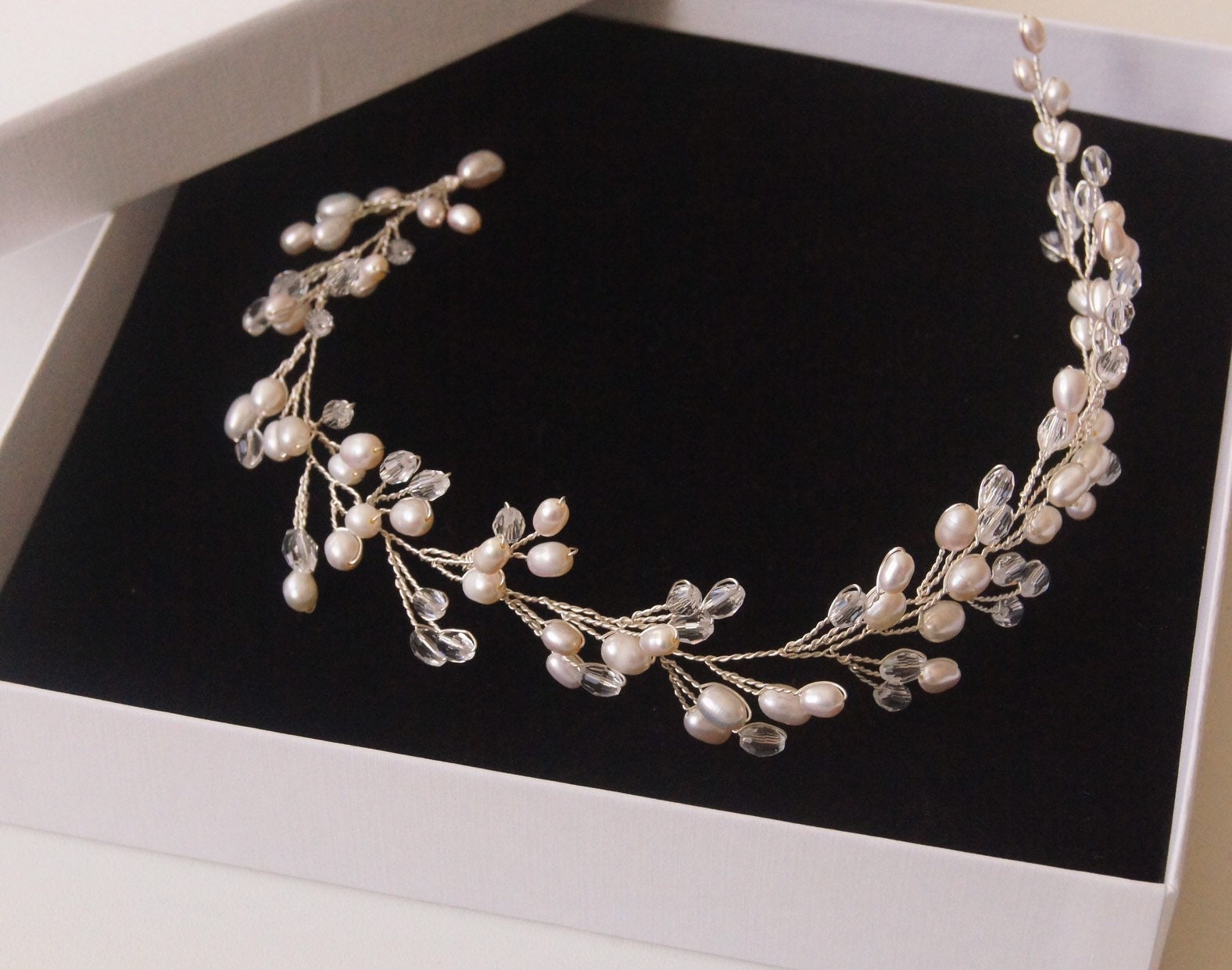 Braut Haarschmuck mit Perlen