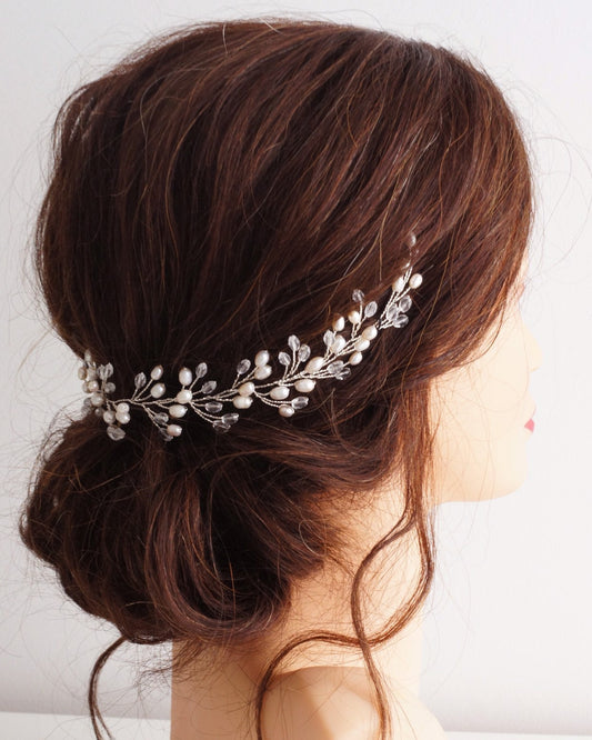 Braut Haarschmuck mit Perlen