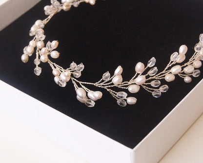 Braut Haarschmuck mit Perlen