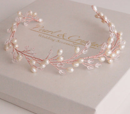 Braut Haarschmuck mit Perlen