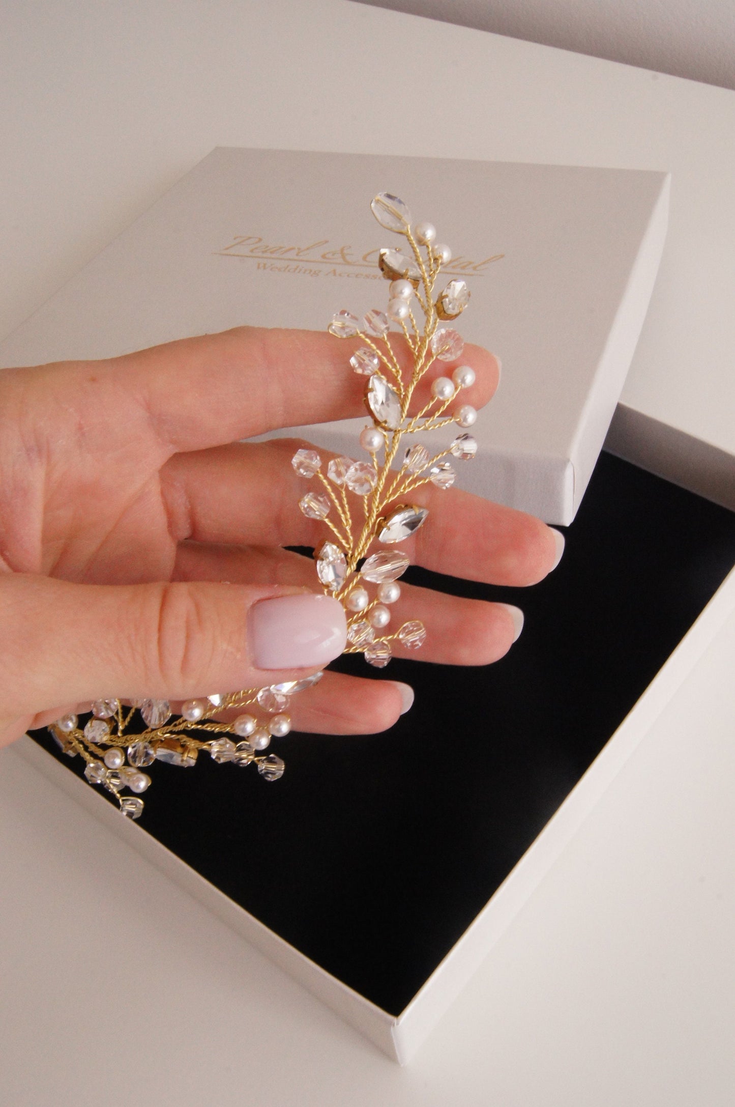 Braut Haarschmuck mit Perlen