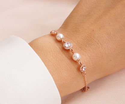 Braut Armband mit Perlen