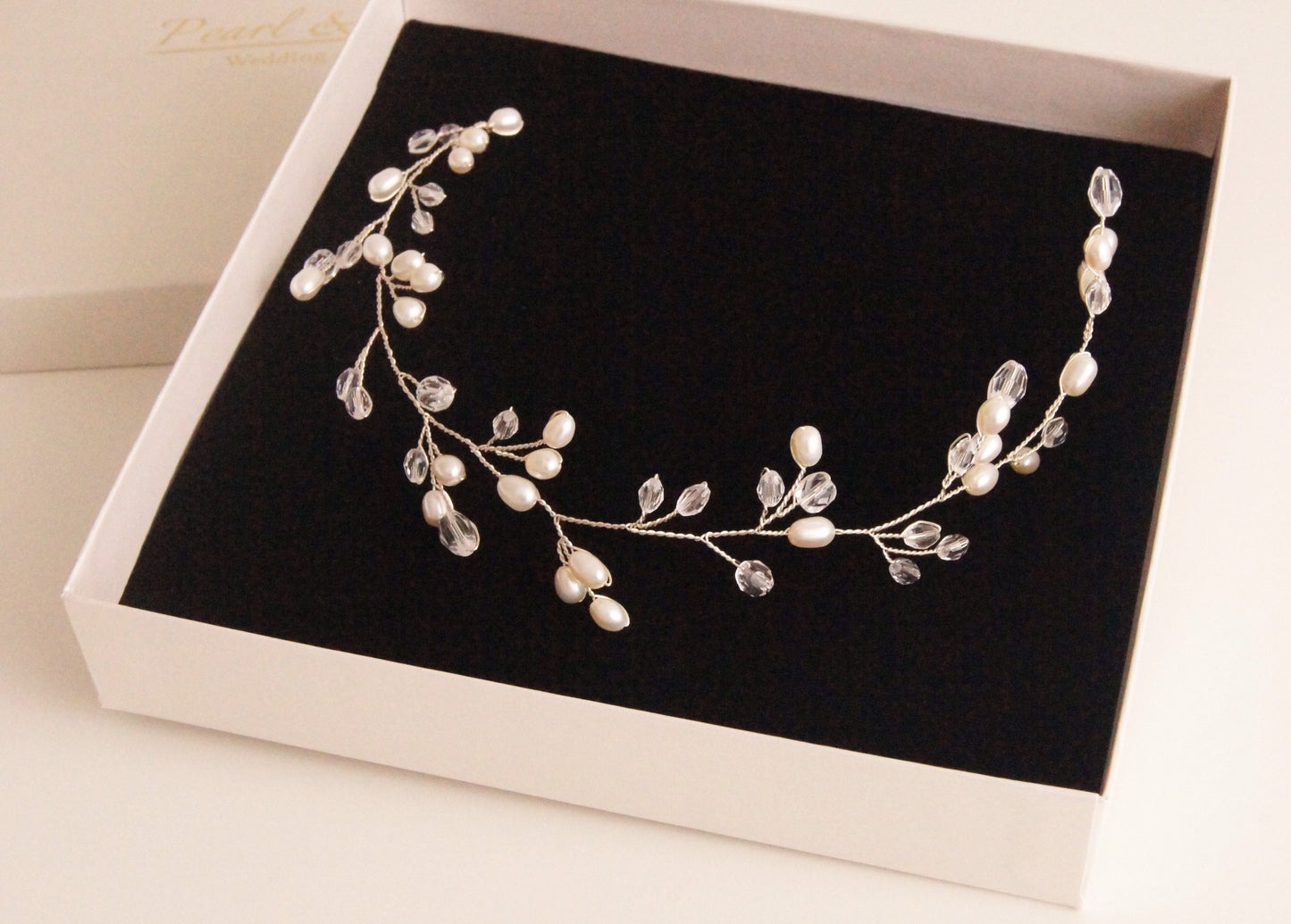 Braut Haarschmuck mit Perlen