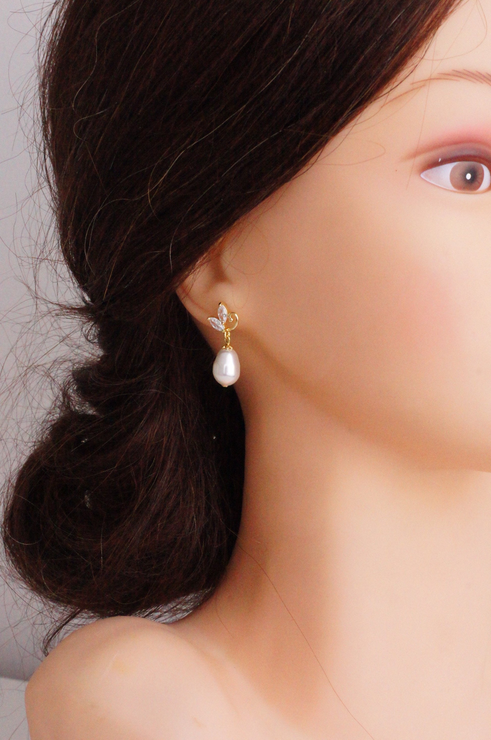 Brautschmuck Set mit Perlen