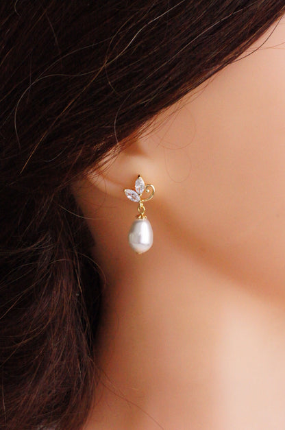 Brautschmuck Set mit Perlen