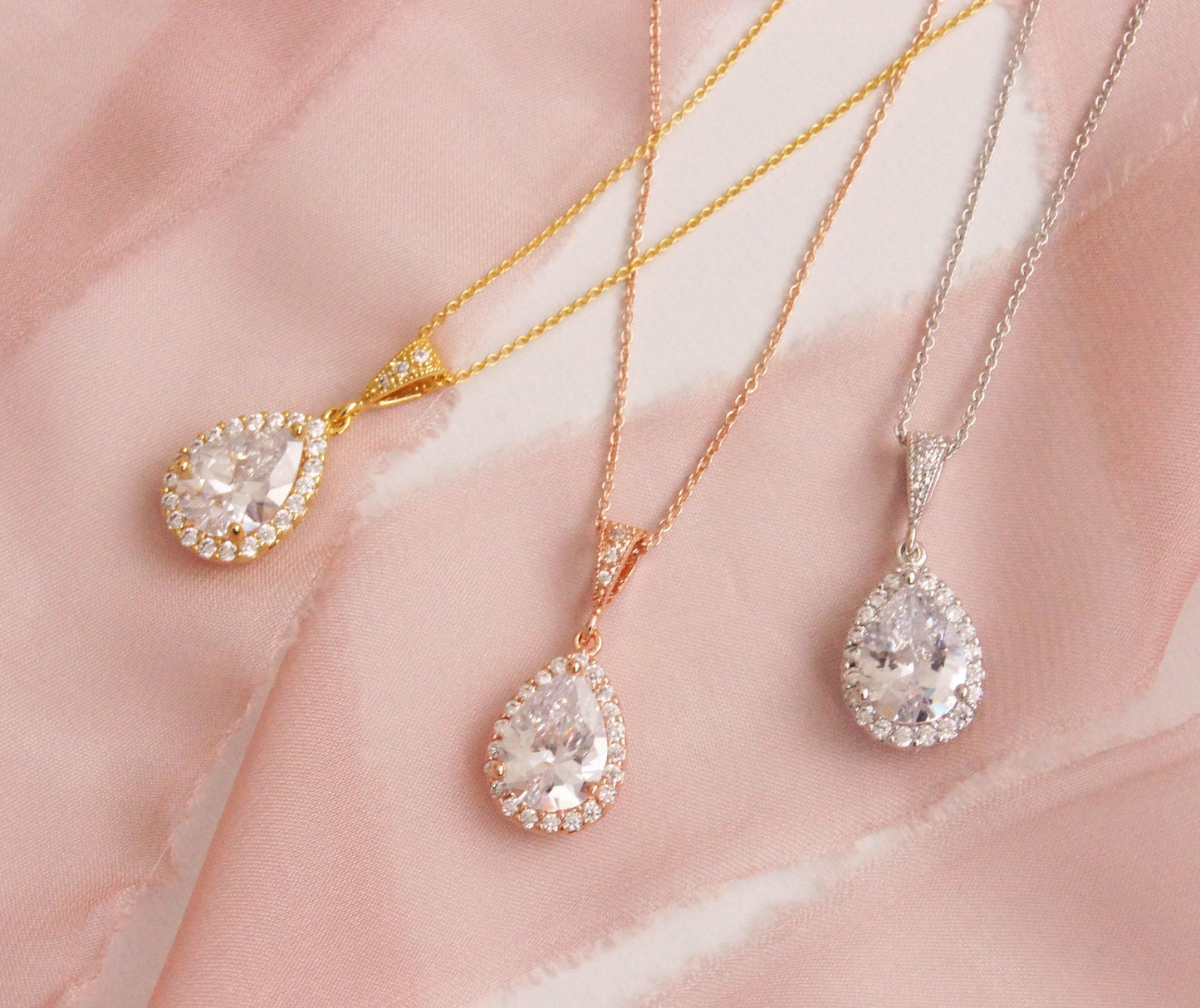 Brautschmuck Set mit Zirkonia