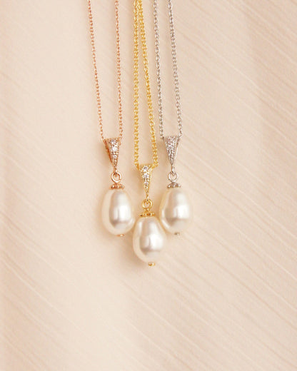 Brautschmuck Set mit Perlen