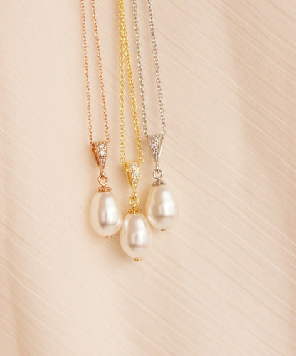 Brautschmuck Set mit Perlen