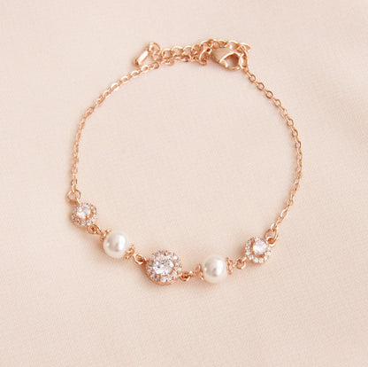 Braut Armband mit Perlen