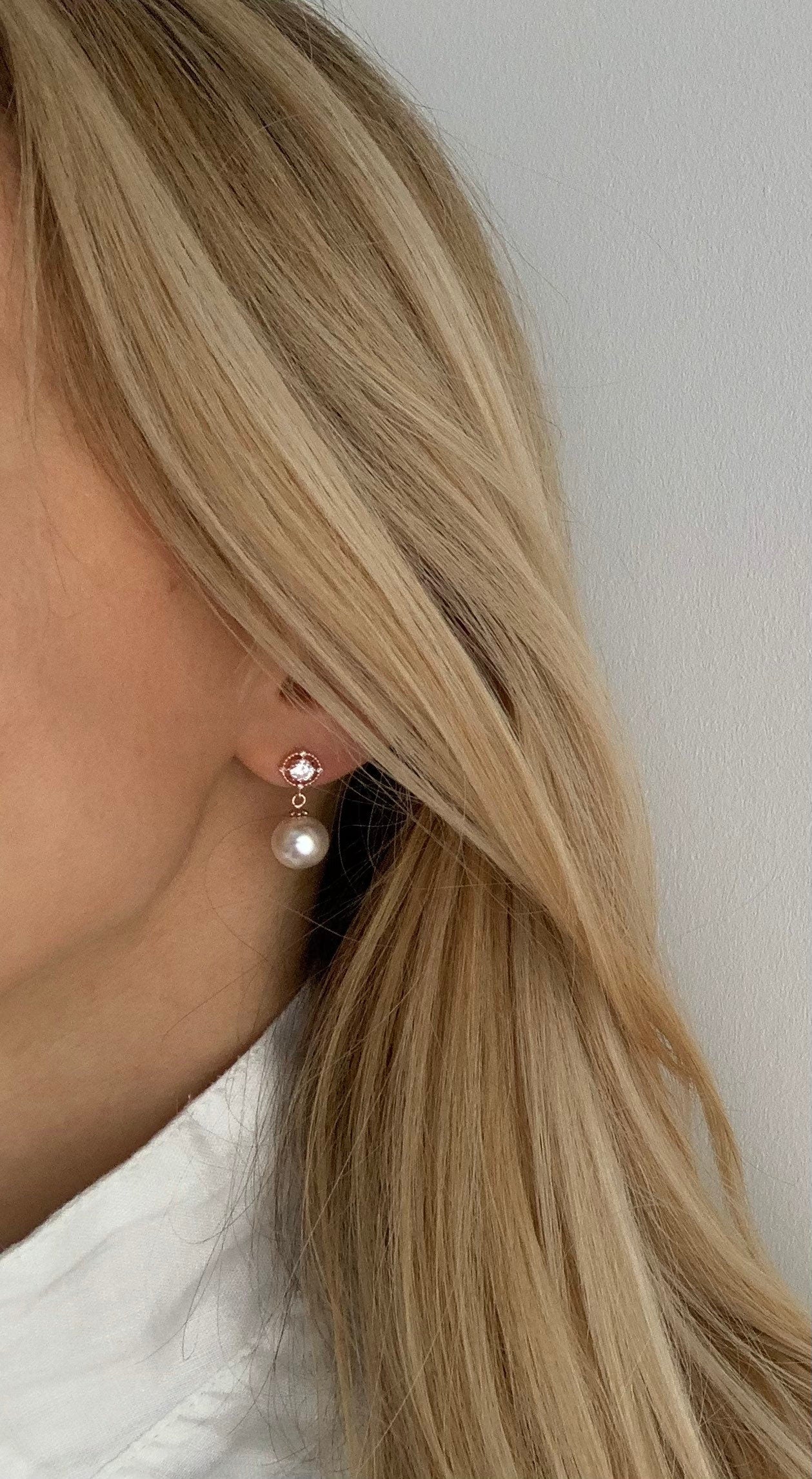 Brautschmuck Set mit Perlen