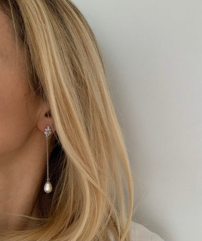 Brautschmuck Set mit Perlen