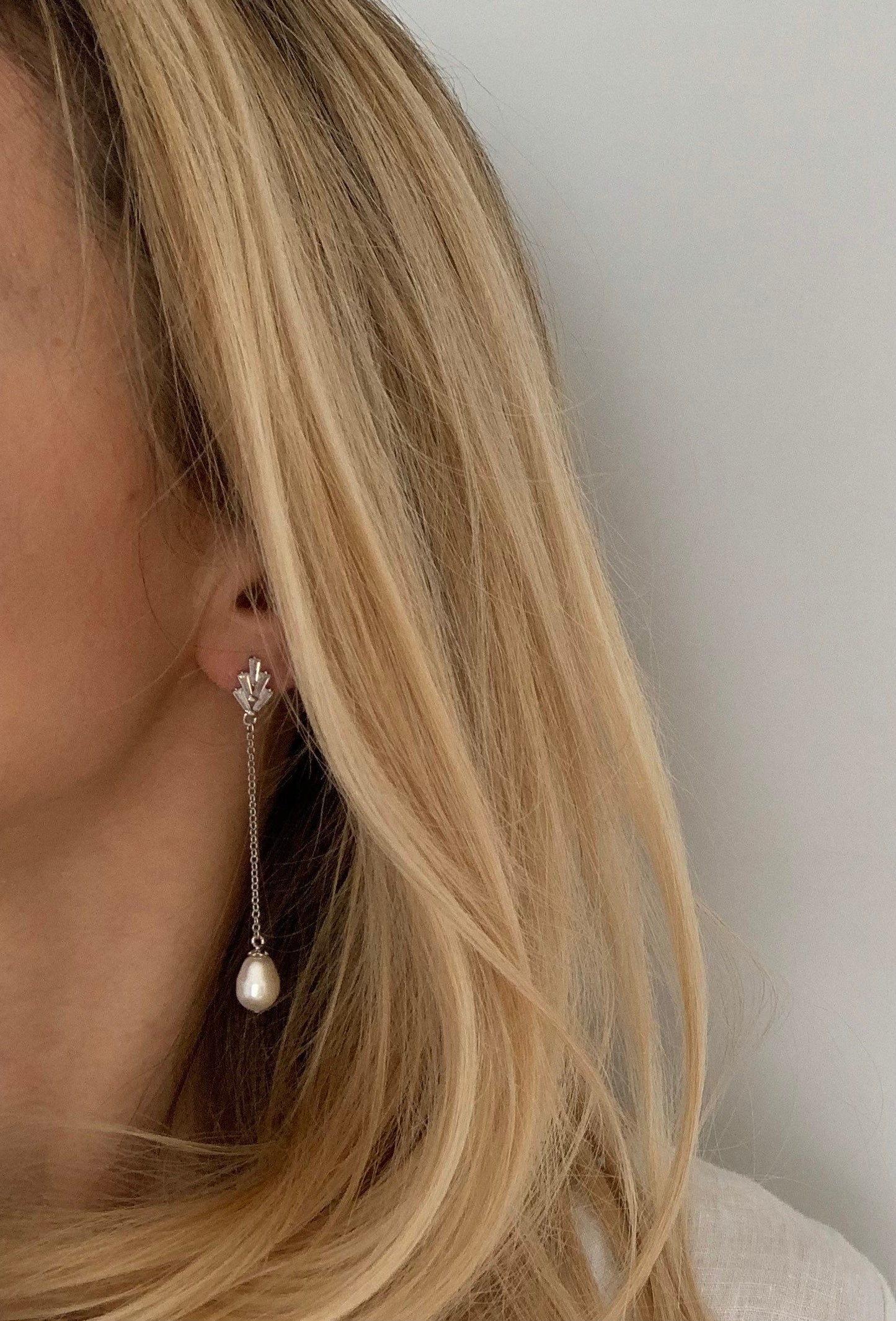 Brautschmuck Set mit Perlen