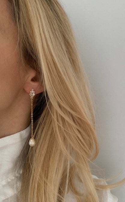 Brautschmuck Set mit Perlen