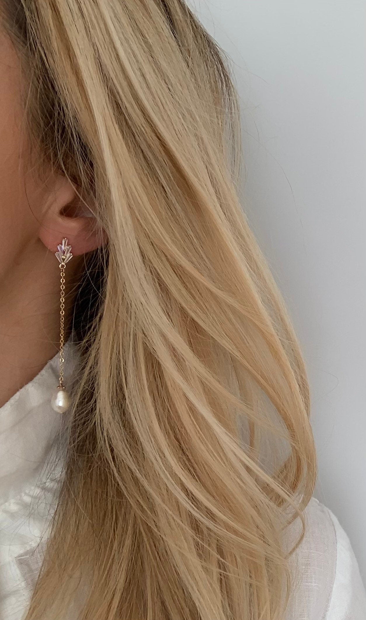 Brautschmuck Set mit Perlen