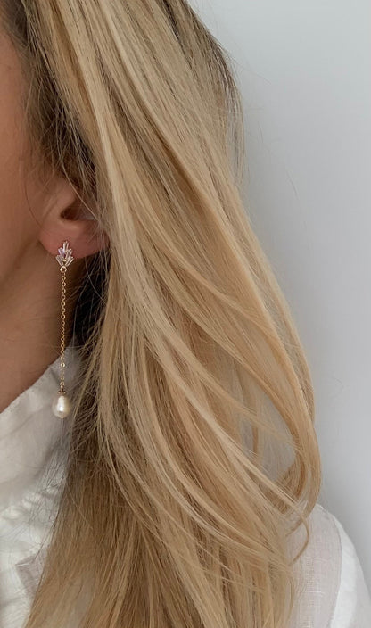 Brautschmuck Set mit Perlen