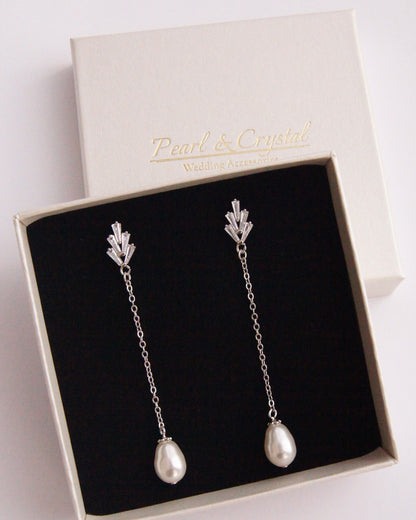 Brautschmuck Set mit Perlen