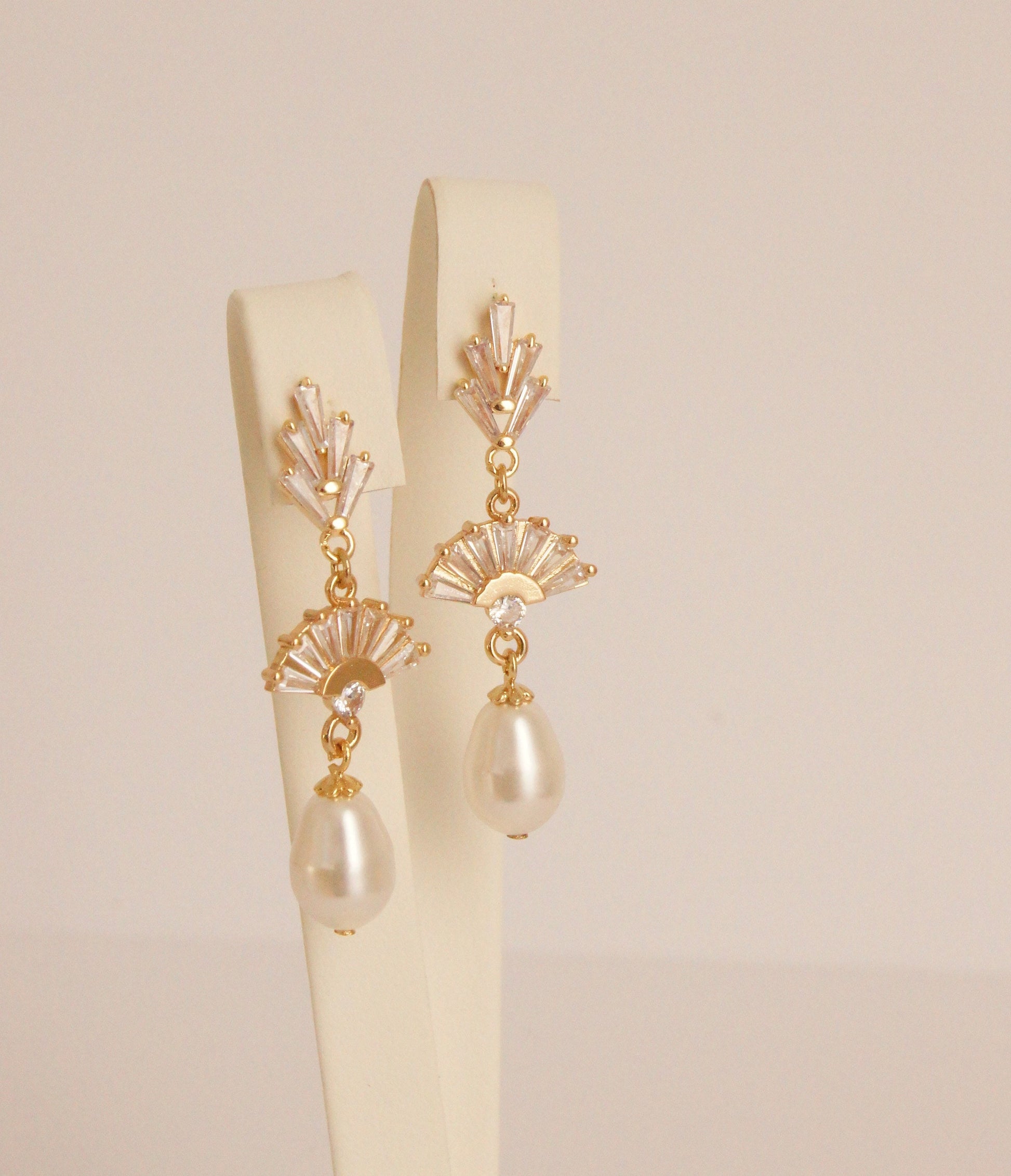 Brautschmuck Set mit Swarovski-Perlen & Zirkonia