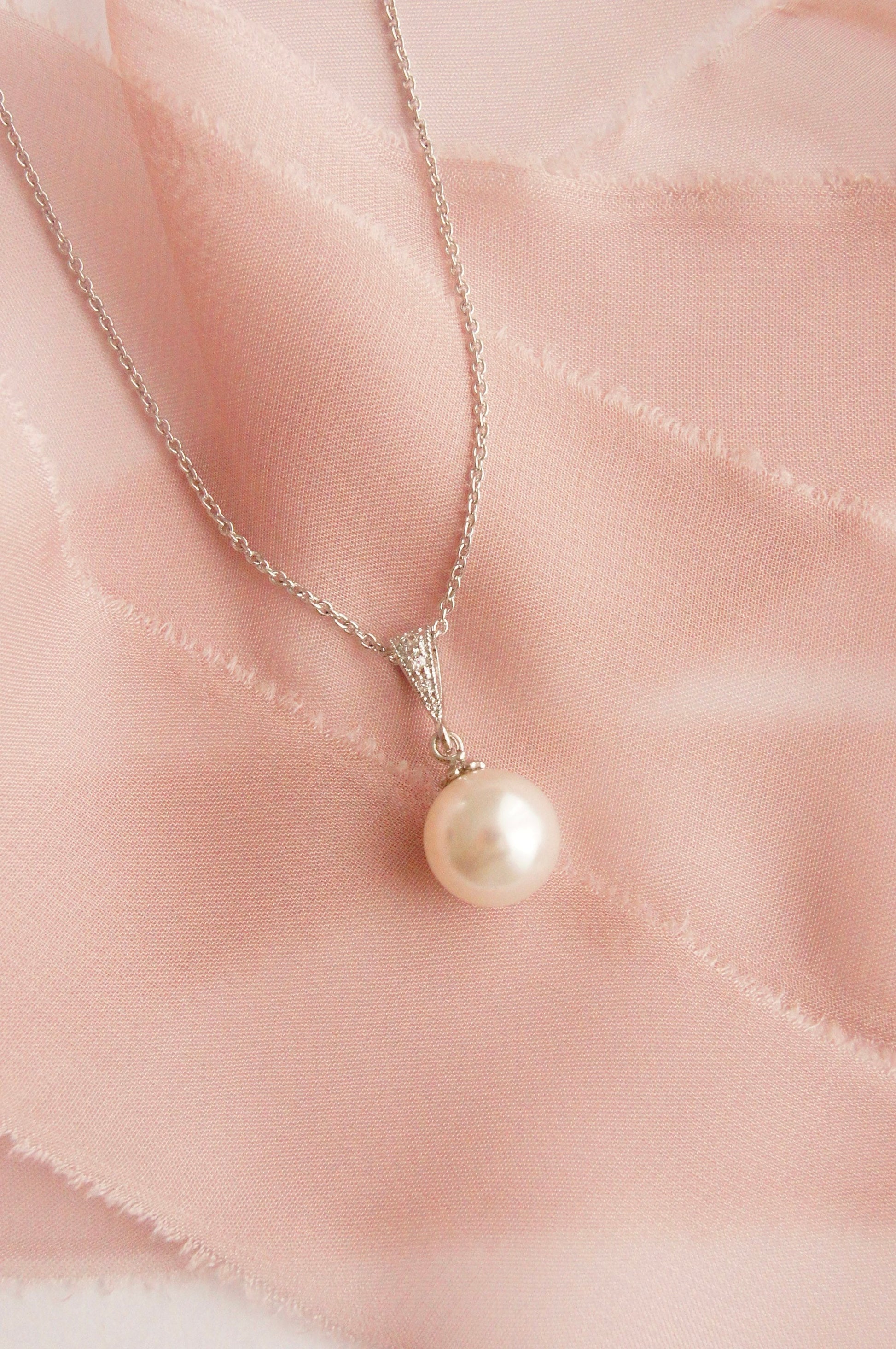 Brautschmuck Set mit Perlen