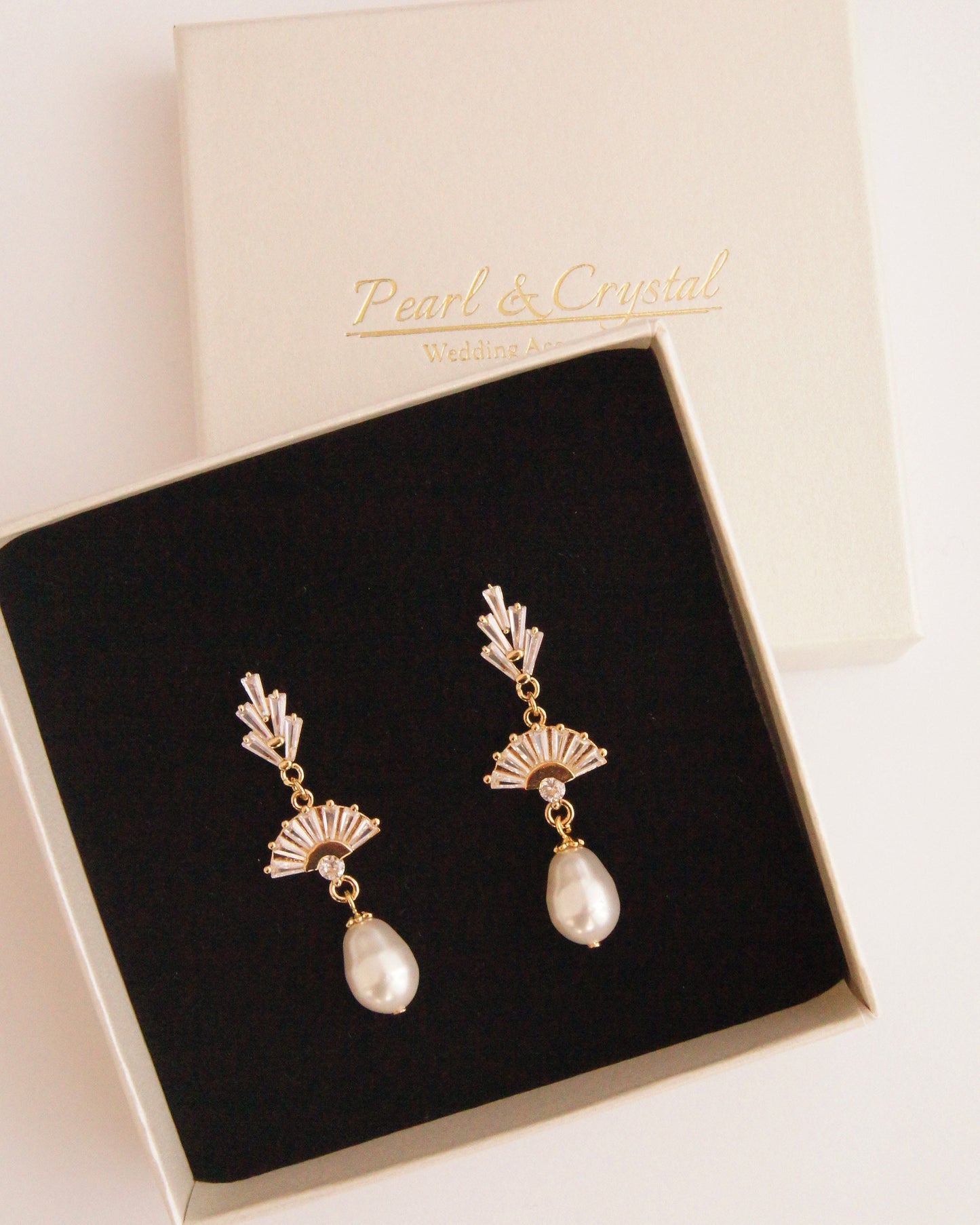 Brautschmuck Set mit Swarovski-Perlen & Zirkonia