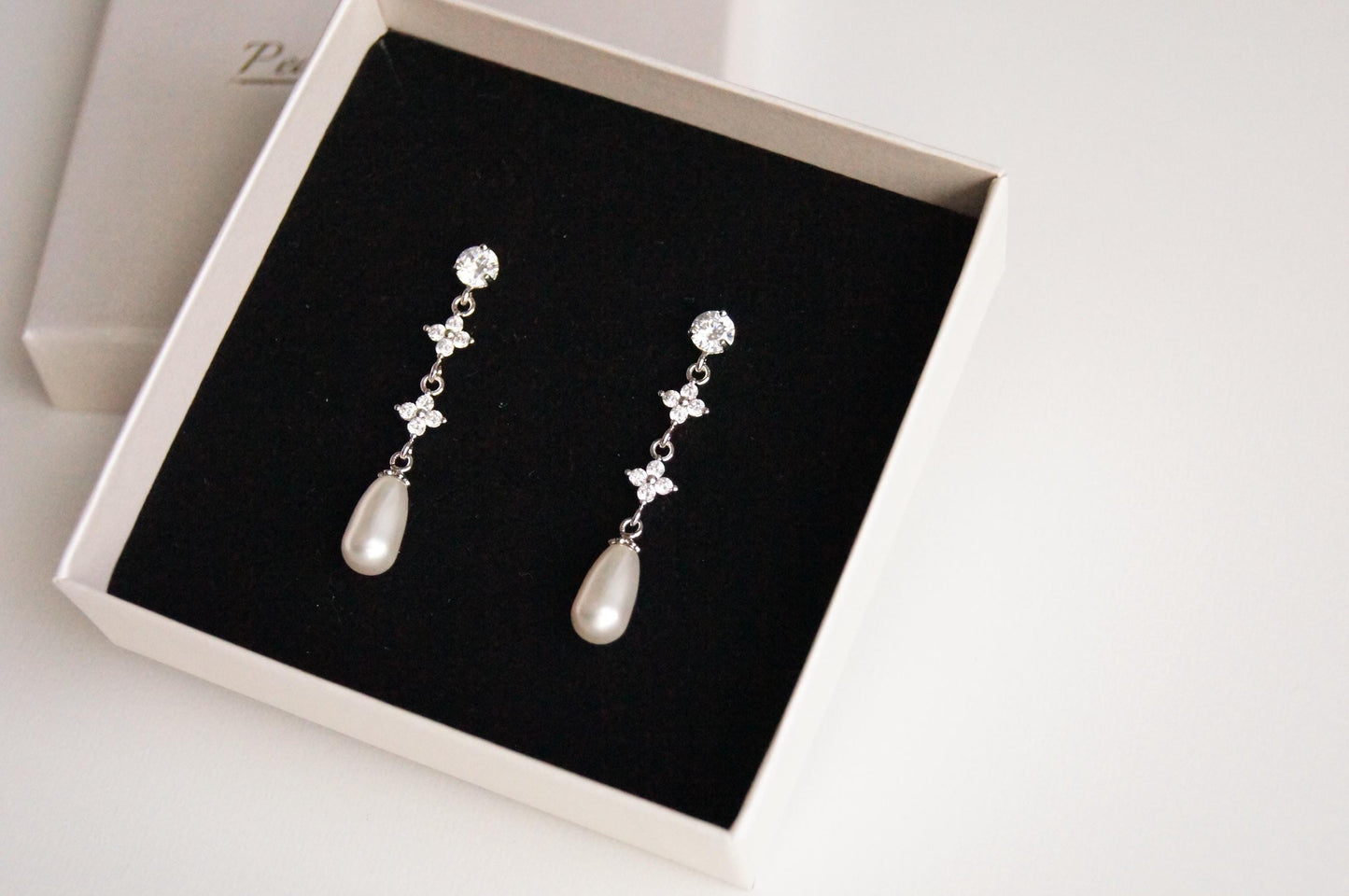 Brautschmuck Set mit Swarovski-Perlen & Zirkonia