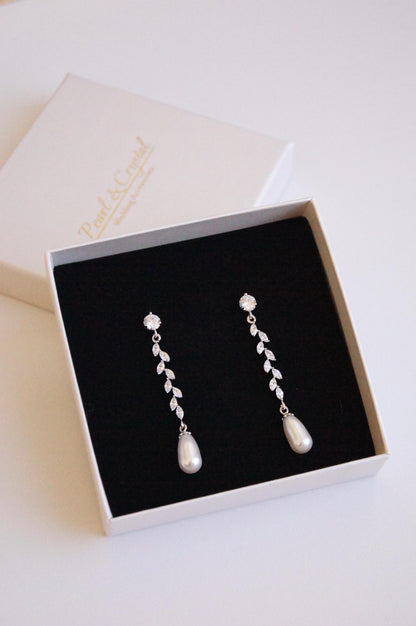 Brautschmuck Set mit Perlen