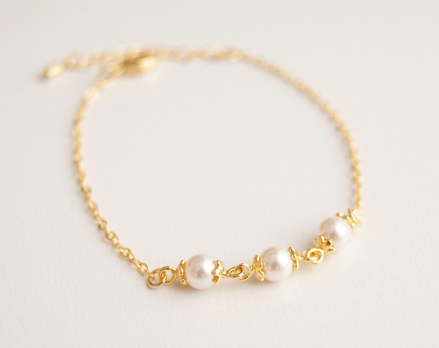 Braut Armband mit Swarovski-Perlen