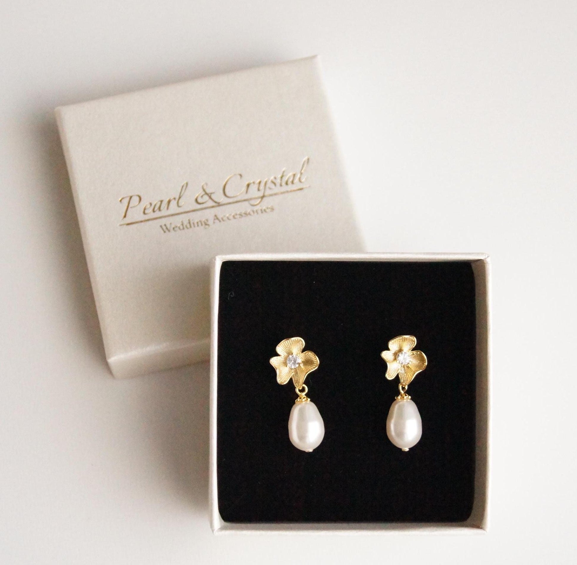 Ohrringe mit Swarovski-Perlen & Zirkonia