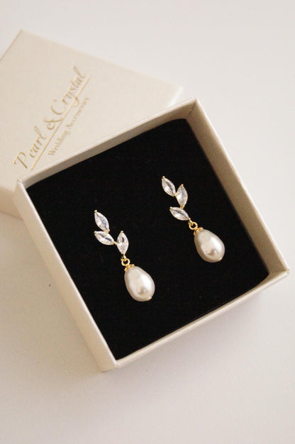 Brautschmuck Set mit Perlen