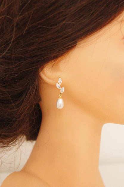 Brautschmuck Set mit Perlen