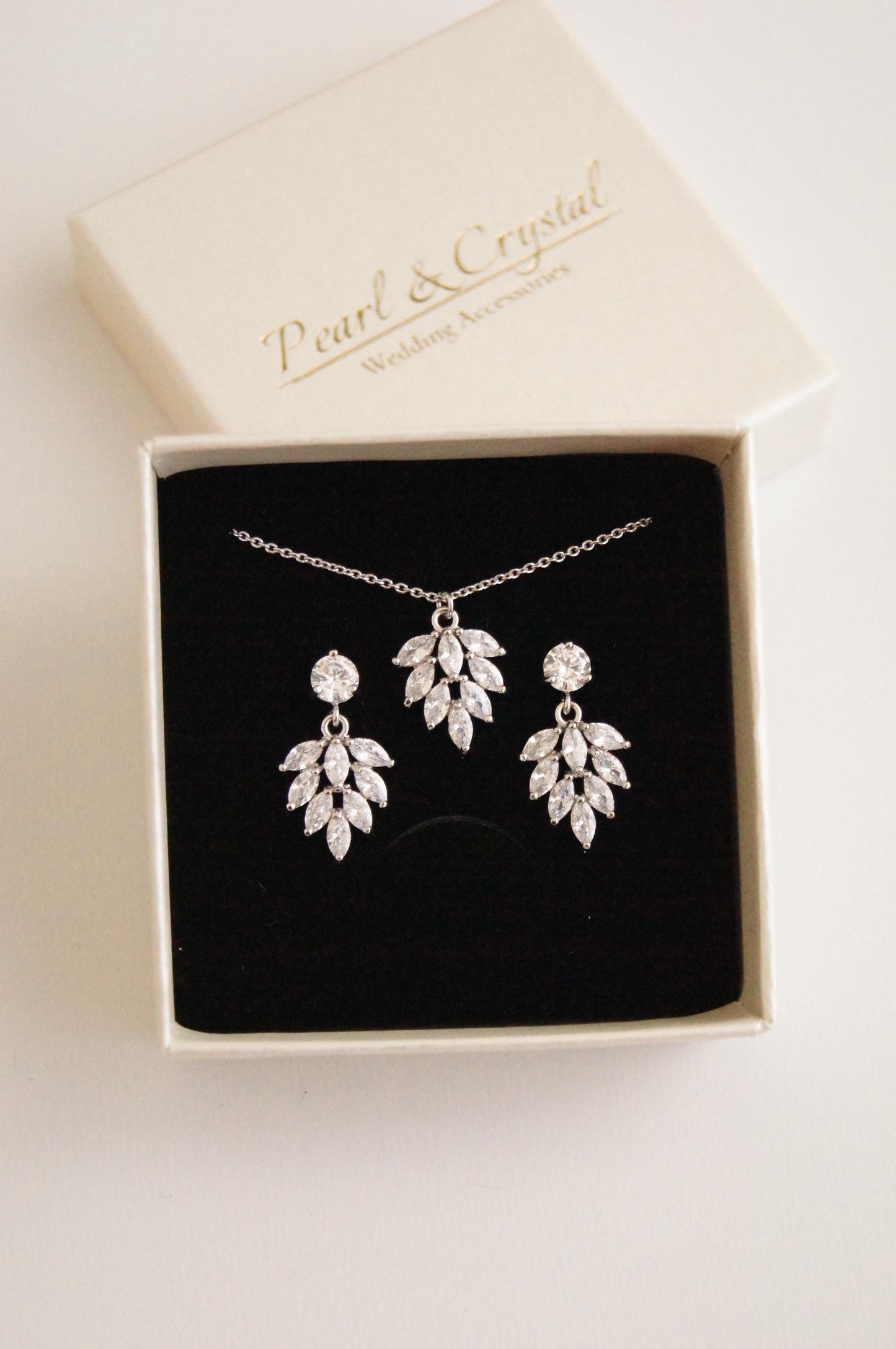 Elegante Braut Ohrhänger mit Zirkonia