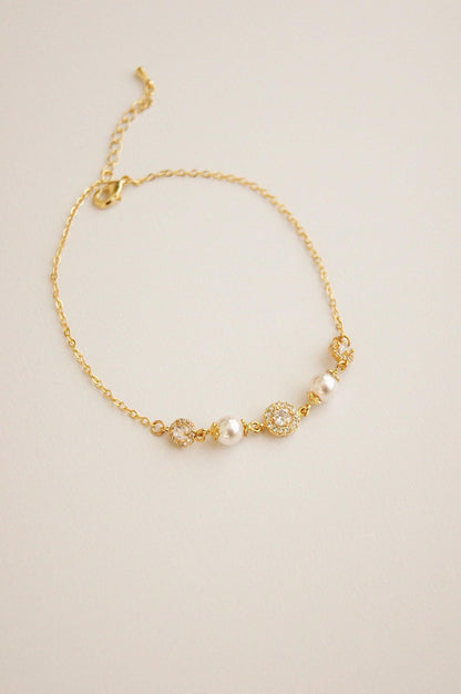 Braut Armband mit Perlen
