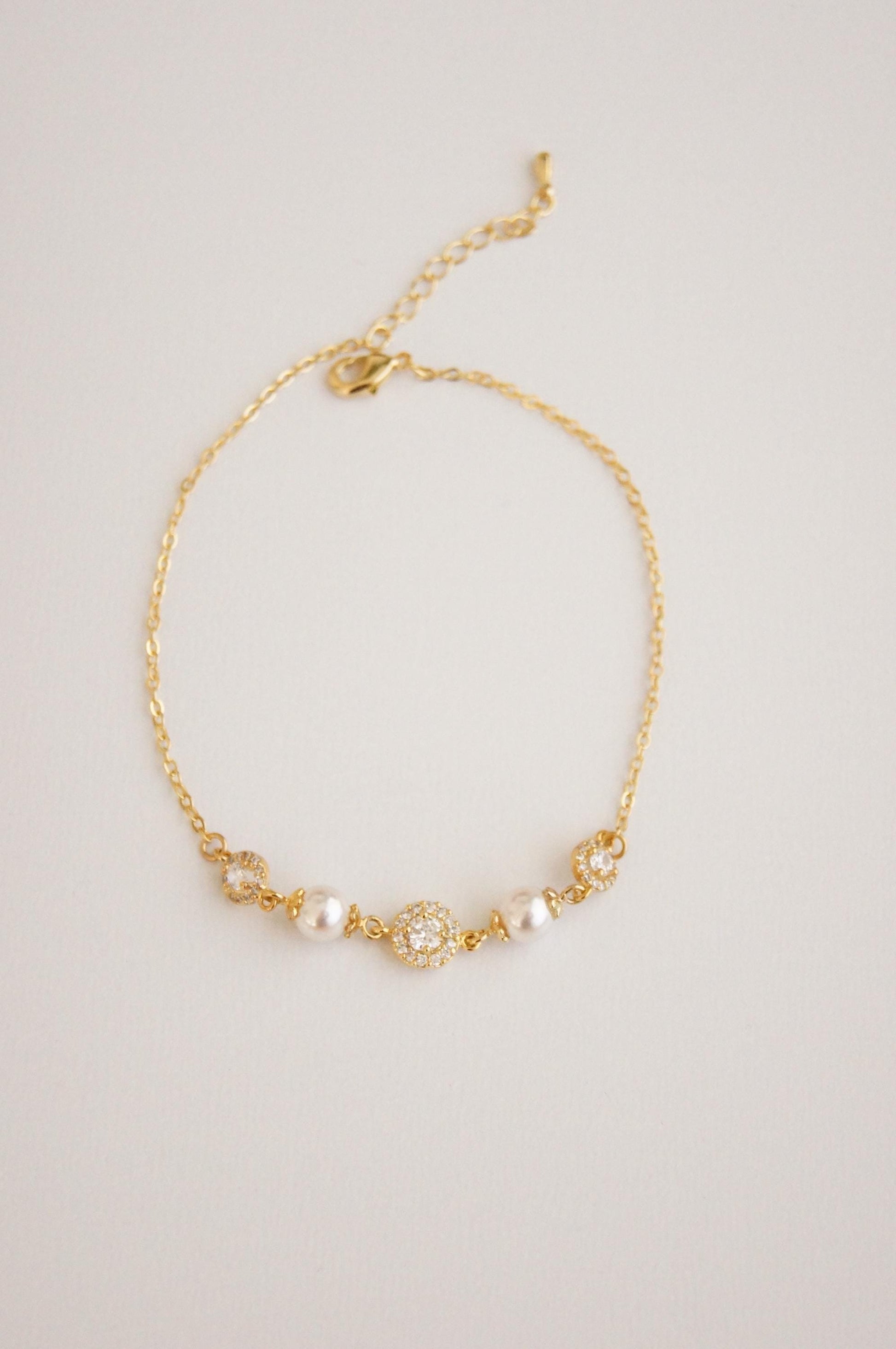 Braut Armband mit Perlen