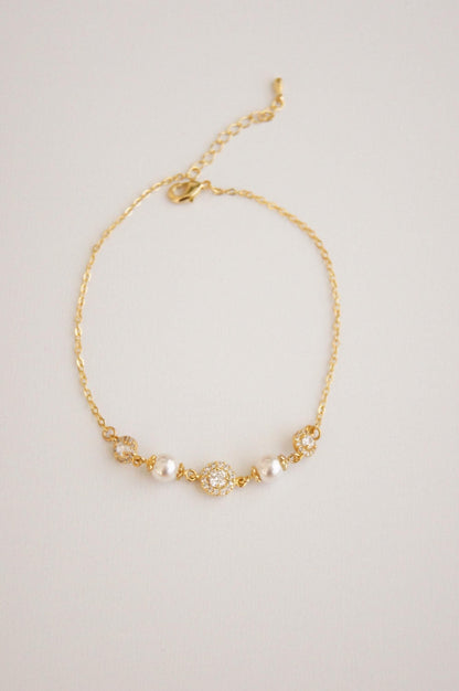 Braut Armband mit Perlen
