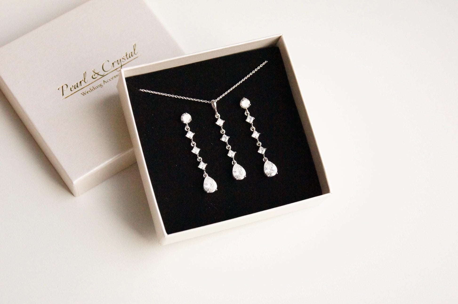 Braut Lange Ohrringe mit Zirkonia